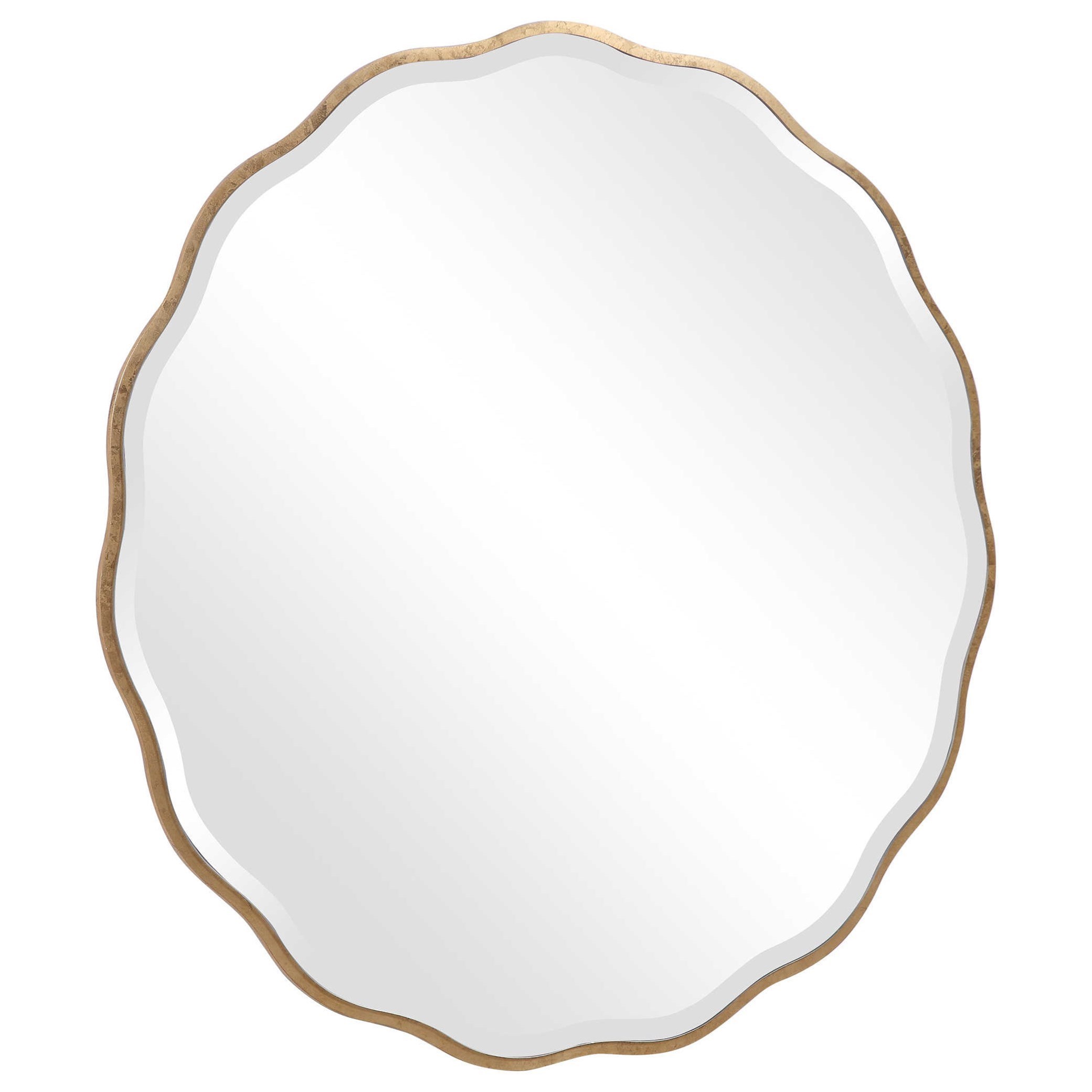 Uttermost Mirrors Round 09611 Gold Round Mirror Wayside Furniture & Mattress Mirrors